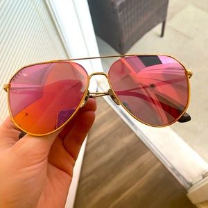 Pink Mirrored Sunglasses